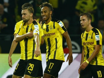 El Borussia de Dortmund celebra un gol