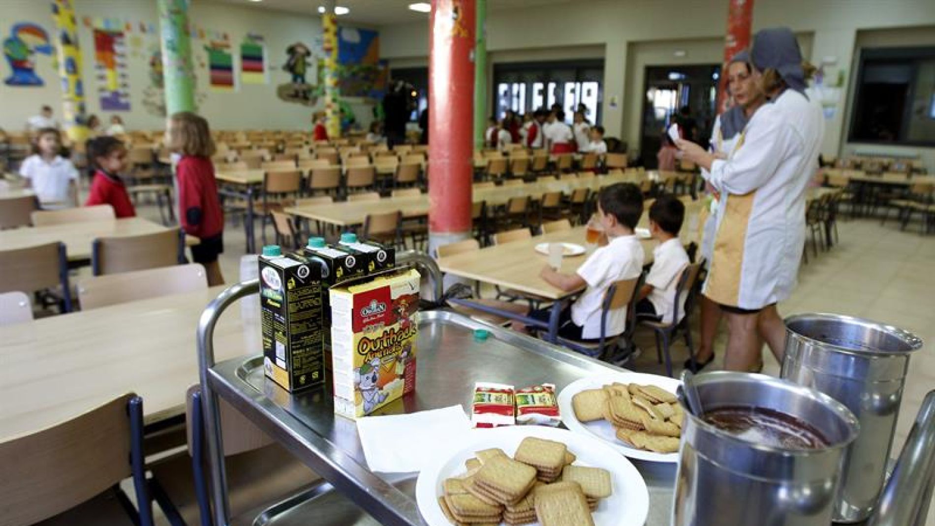 Imagen de archivo de un comedor escolar