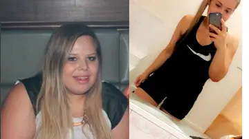Antes y después de Natalie Burtina Antes y después de Natalie Burtina