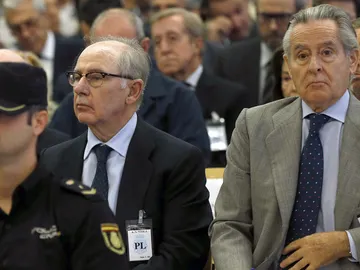 Rato y Blesa en el banquillo Rato y Blesa en el banquillo