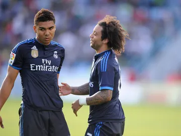 Casemiro y Marcelo, en un partido del Real Madrid Casemiro y Marcelo, en un partido del Real Madrid