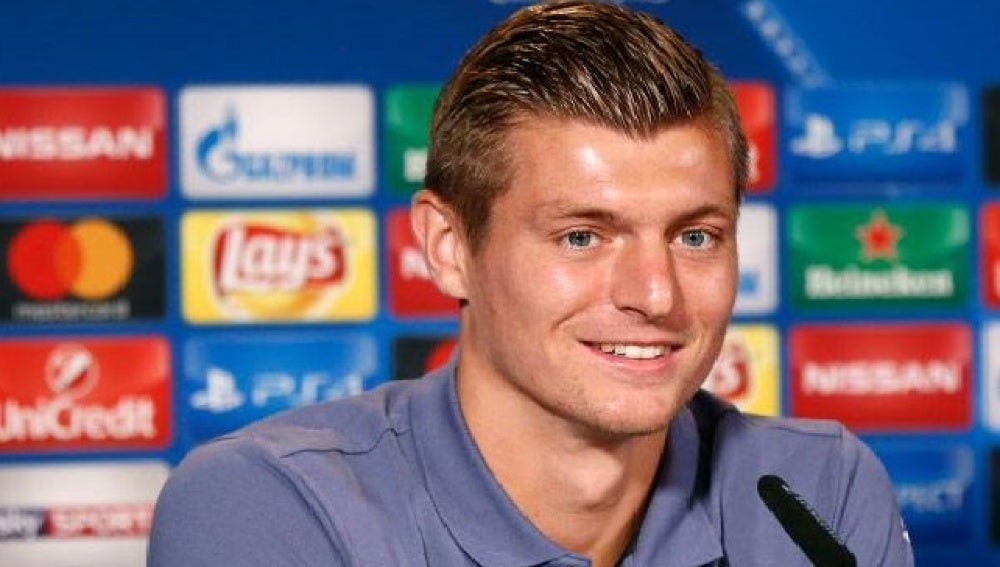 Toni Kroos, en rueda de prensa previa al partido de Champions League ante el Borussia