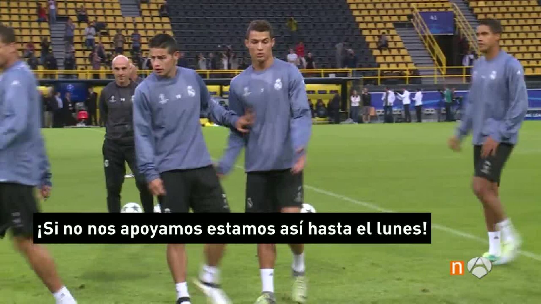 Cristiano, de mal humor en Dortmund