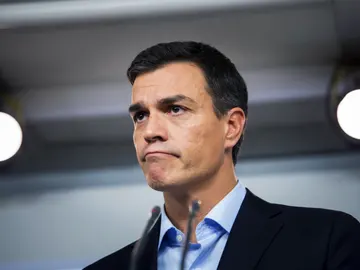 Pedro Sánchez durante la rueda de prensa Pedro Sánchez durante la rueda de prensa