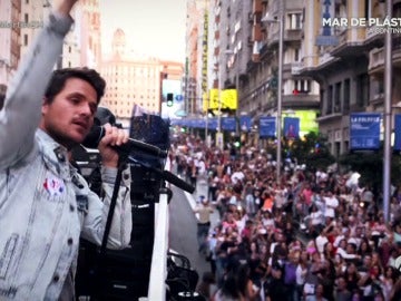 Frame 0.0 de: Así colapsó Dani Martín las calles del centro de Madrid para presentar su nuevo disco