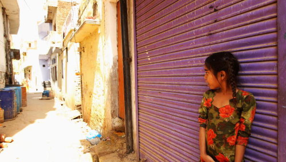 Imagen de archivo de una niña de la India