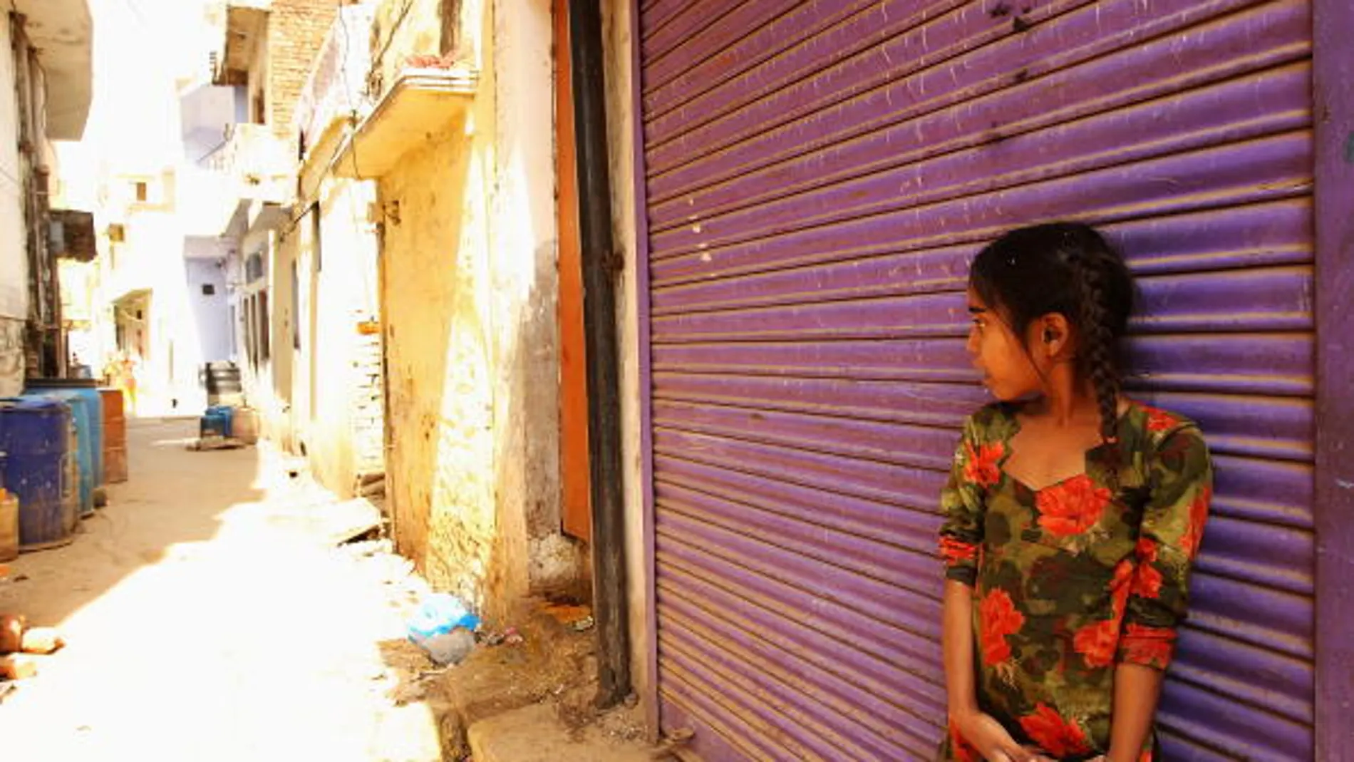 Imagen de archivo de una niña de la India Imagen de archivo de una niña de la India