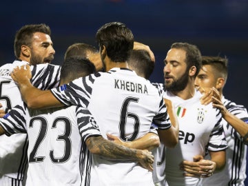 La Juventus celebra un gol