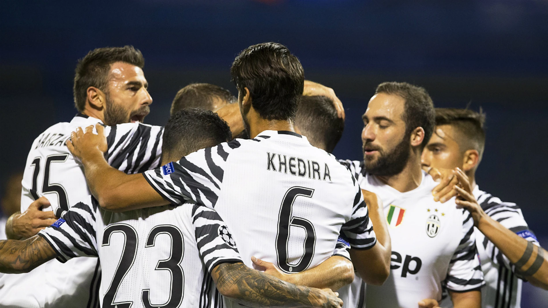 La Juventus celebra un gol