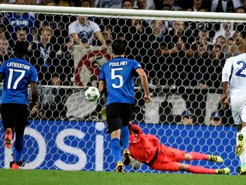 El Copenhague anotando un gol El Copenhague anotando un gol