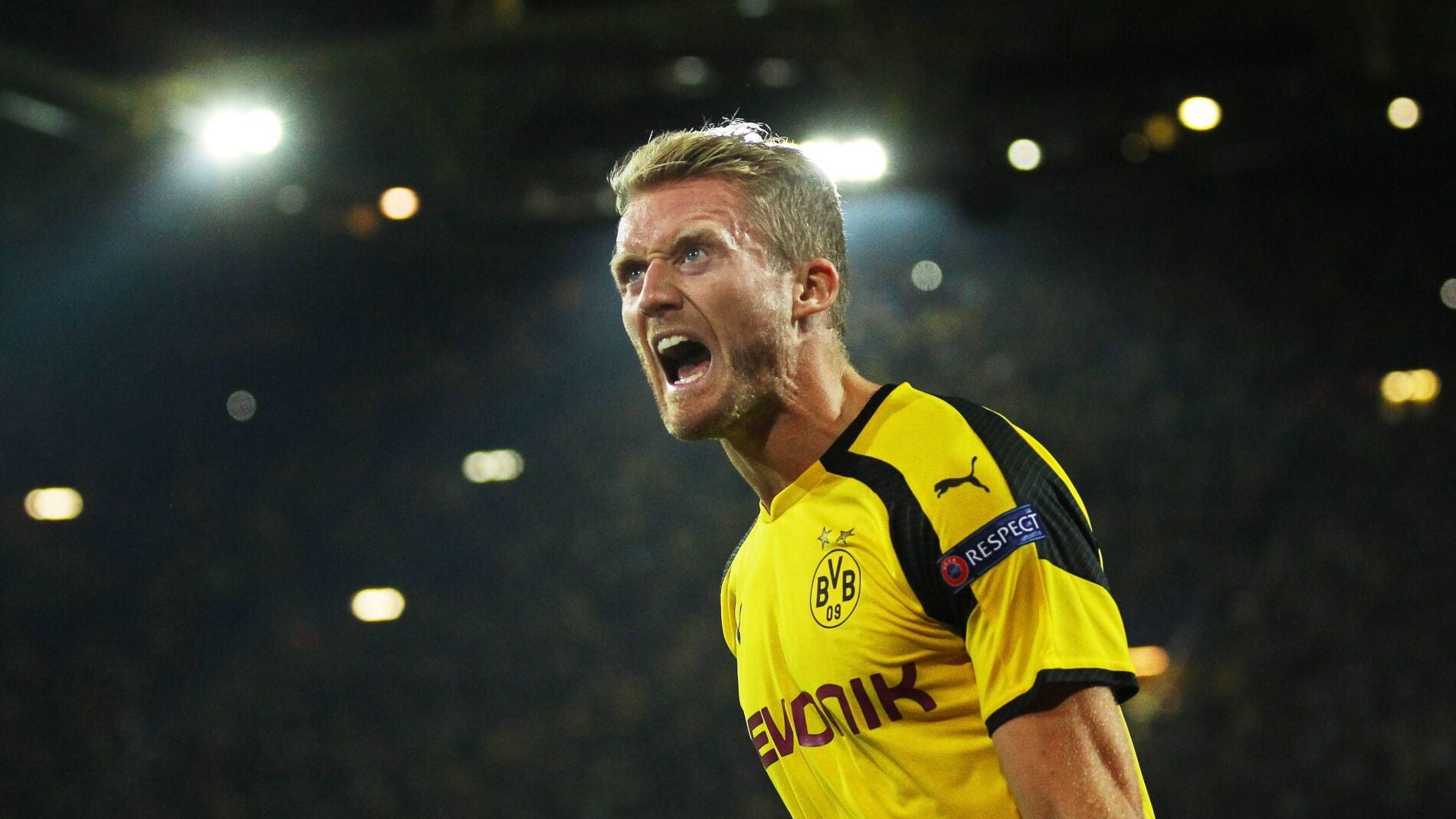 Schurrle celebra su golazo ante el Real Madrid