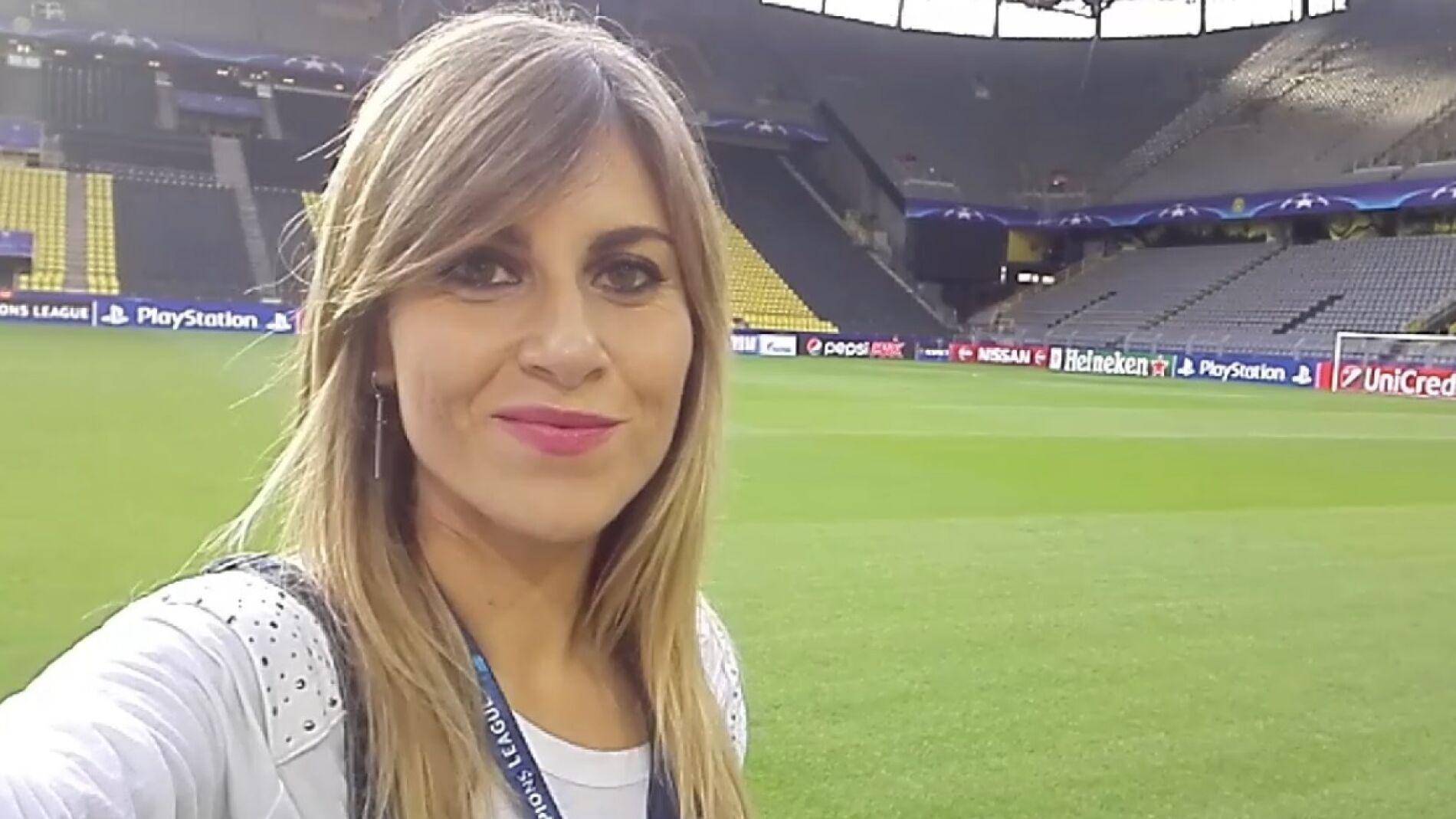 Susana Guasch, en el Westfalenstadion