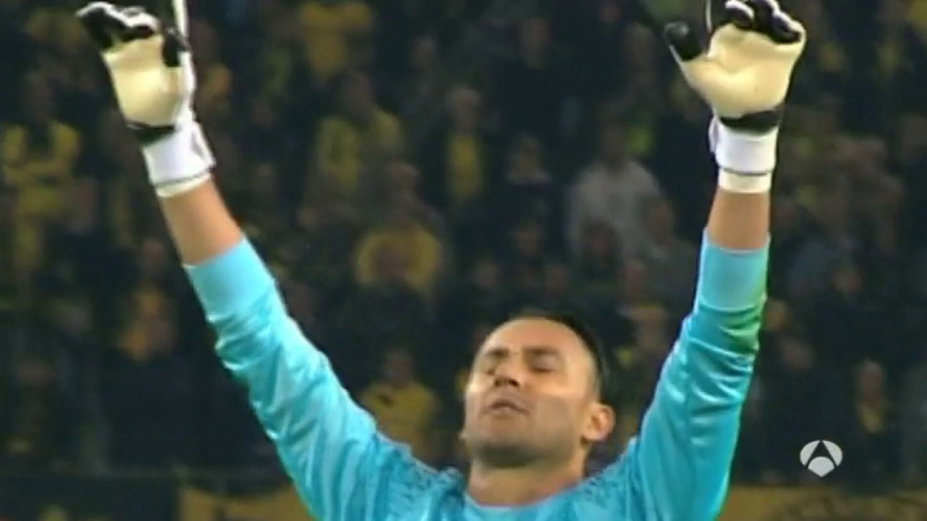 Keylor Navas, durante el encuentro contra el Dortmund