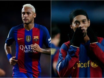 Neymar puede superar los 18 goles de Ronaldinho en competición europea con el Barça.
