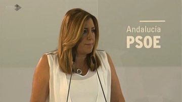 Susana Díaz, tras la reunión de la ejecutiva del PSOE-A