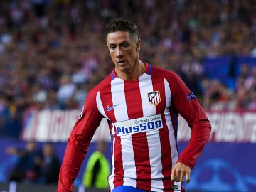 Fernando Torres, en el partido ante el Bayern de Múnich