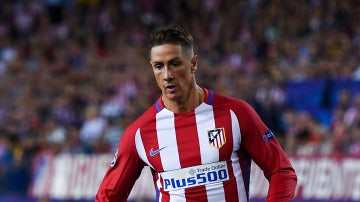 Fernando Torres, en el partido ante el Bayern de Múnich