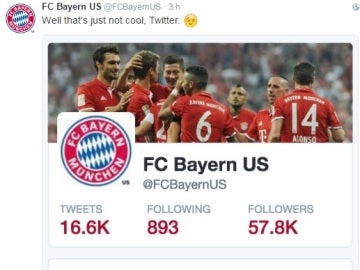 El Bayern contesta a la sugerencia para seguir a Simeone en Twitter