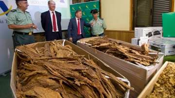 Incautan 108 toneladas de tabaco y picadura, el mayor alijo hecho en España