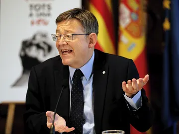 Ximo Puig en un encuentro con periodistas Ximo Puig en un encuentro con periodistas