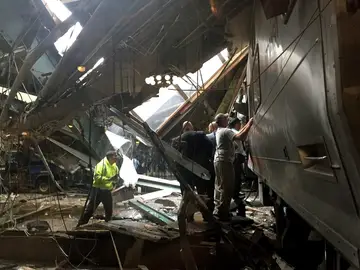 Así ha quedado la estación tras el incidente Así ha quedado la estación tras el incidente