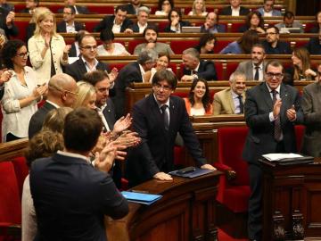 El presidente de la Generalitat, Carles Puigdemont