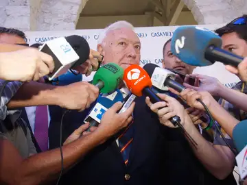 José Manuel García-Margallo atiende a los medios de comunicación José Manuel García-Margallo atiende a los medios de comunicación