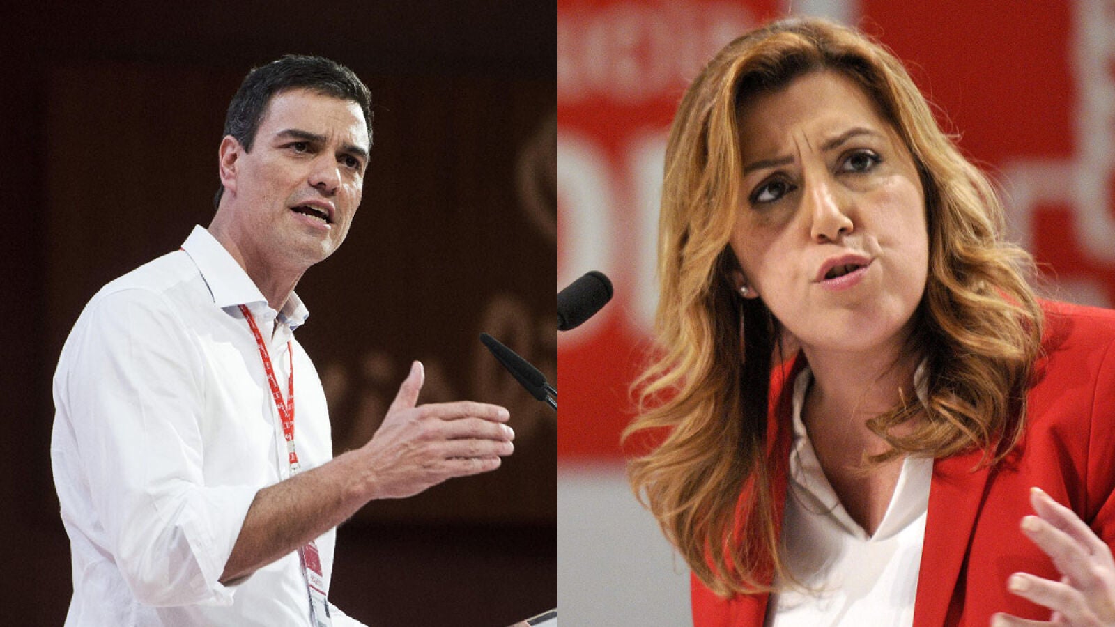 Susana Díaz y Pedro Sánchez coinciden en Andalucía con la incógnita de si se presentarán a las primarias