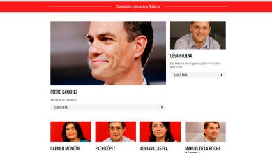 Ferraz elimina de la página web a los 17 miembros de la Ejecutiva Federal que han dimitido