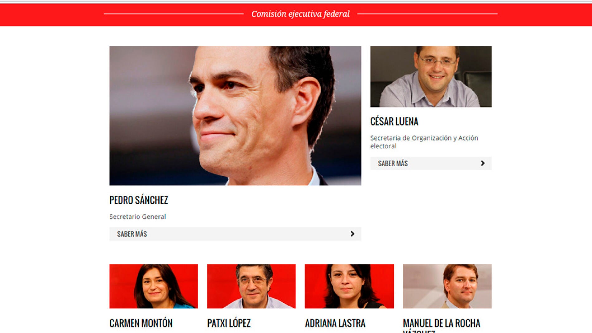 P&aacute;gina web del PSOE