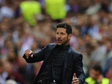 Simeone, en la banda del Vicente Calderón Simeone, en la banda del Vicente Calderón