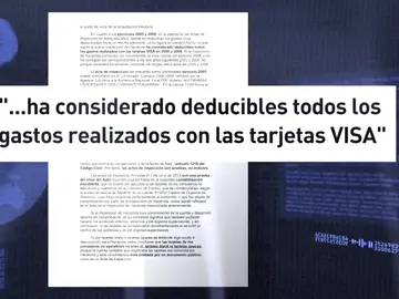 Frame 27.852615 de: Antena 3 ha accedido a documentos con la estrategia de la defensa de "algunos acusados" de las tarjetas opacas Frame 27.852615 de: Antena 3 ha accedido a documentos con la estrategia de la defensa de "algunos acusados" de las tarjetas opacas