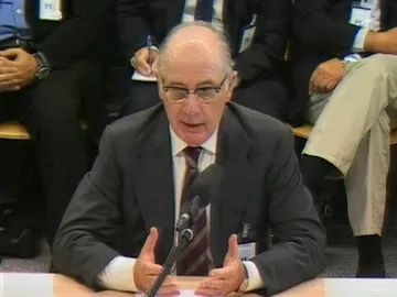 Rodrigo Rato durante su declaración Rodrigo Rato durante su declaración