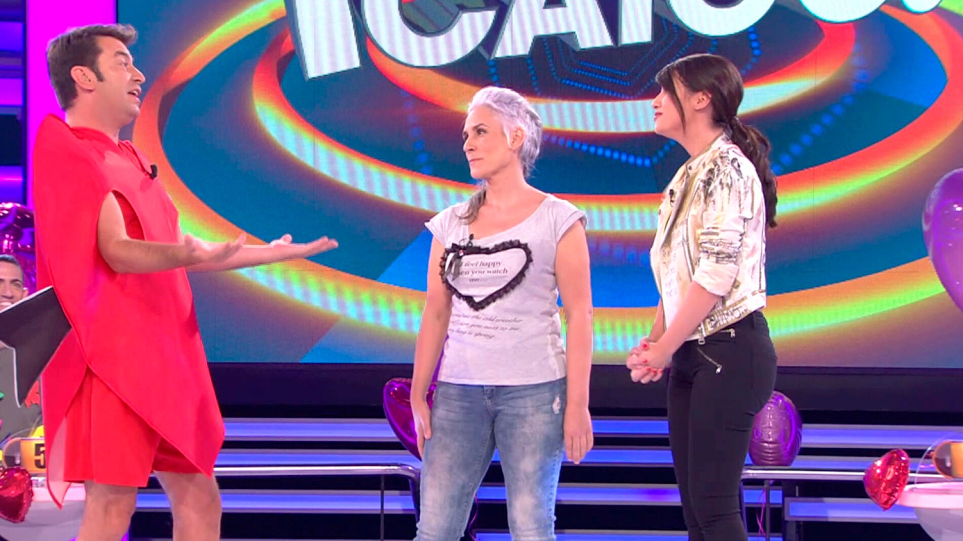 La declaraci&oacute;n de amor m&aacute;s pura de una de las concursantes de 'Ahora Caigo' 