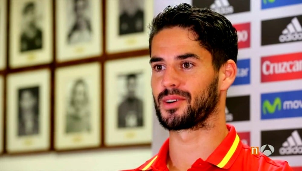 Isco, durante una entrevista