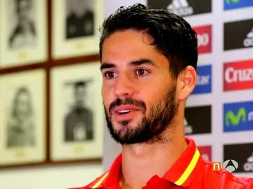 Isco, durante una entrevista Isco, durante una entrevista