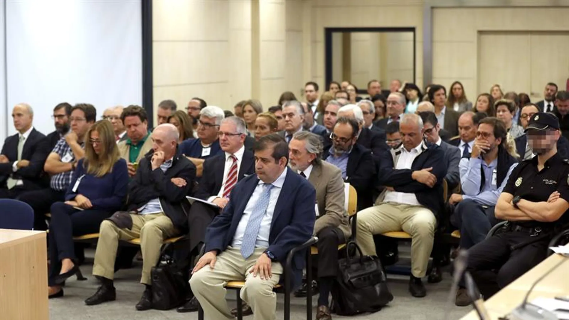 El banquillo de los acusados de la Gürtel El banquillo de los acusados de la Gürtel