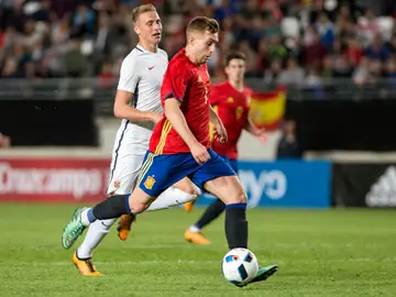 Gerard Deulofeu durante el partido ante San Marino Gerard Deulofeu durante el partido ante San Marino