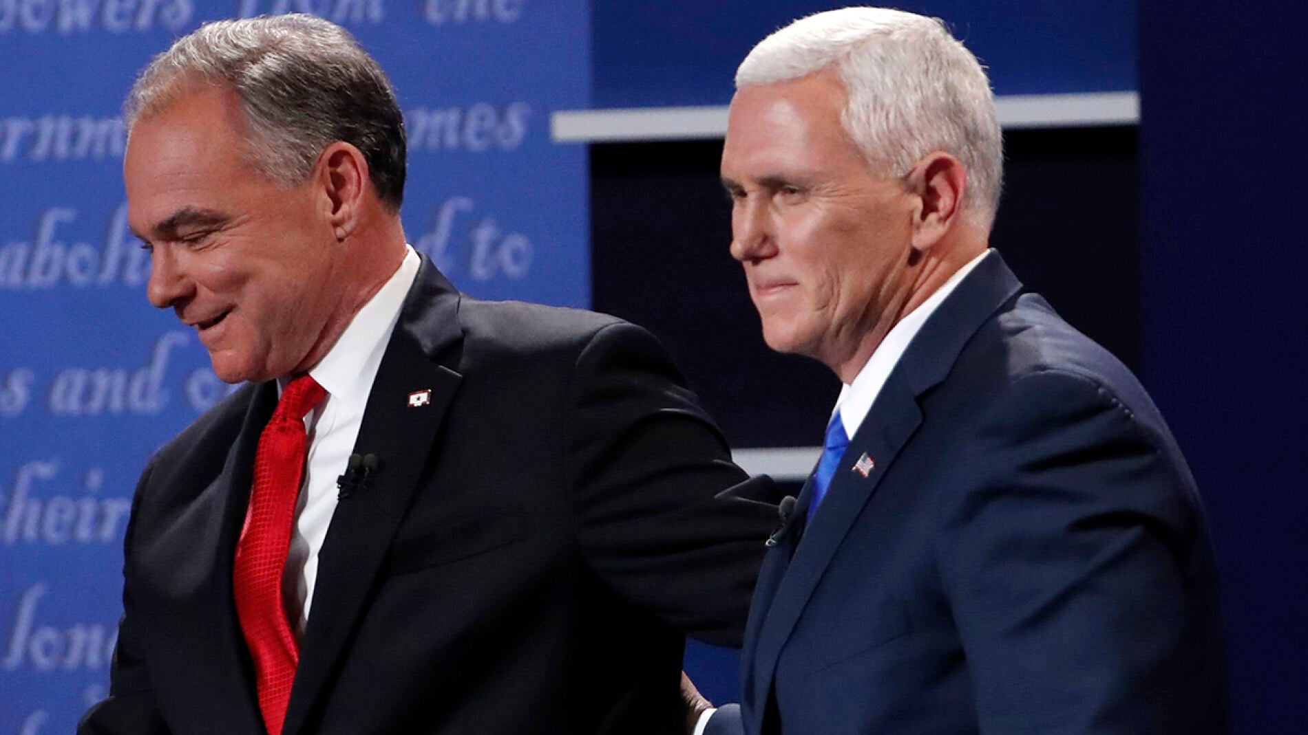 Tim Kaine y Mike Pence