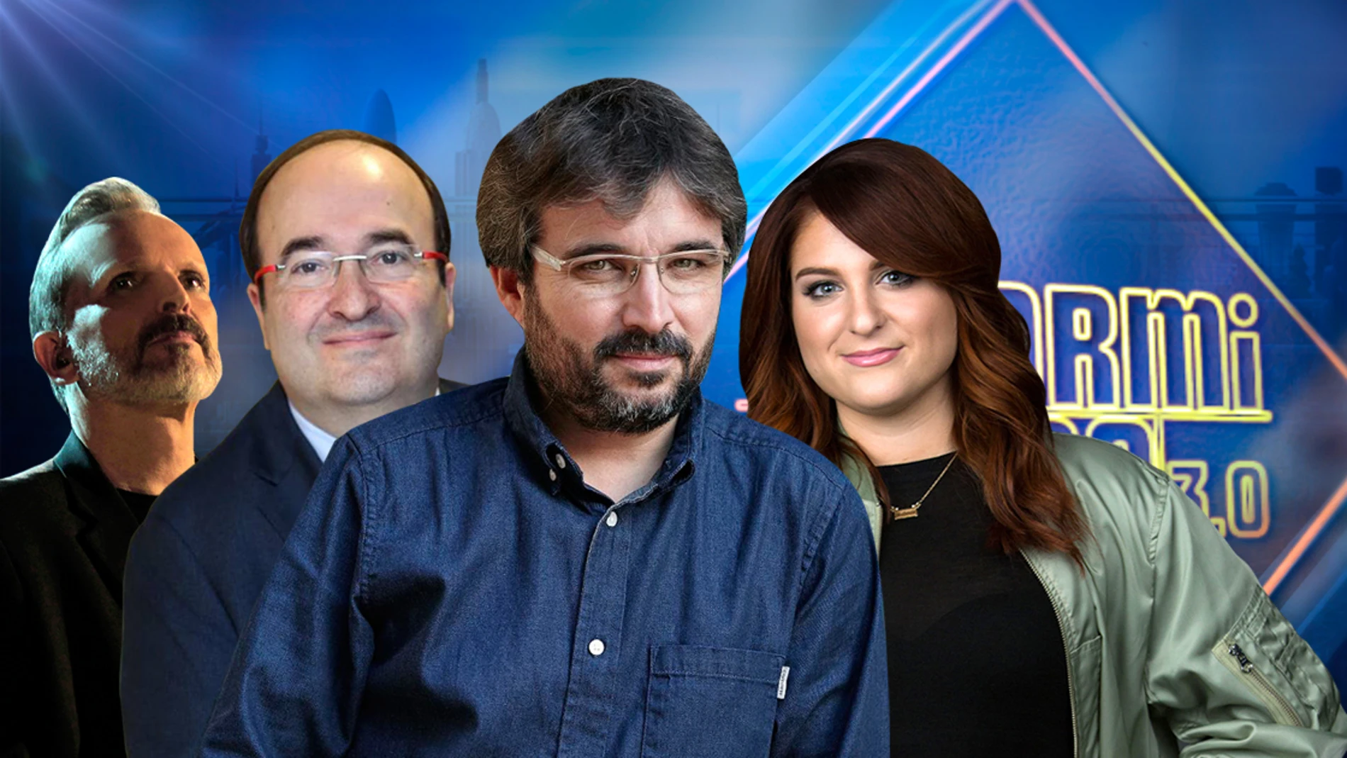 Miguel Bosé, Miquel Iceta, Jordi Évole y Meghan Trainor visitarán la próxima semana el 'El Hormiguero 3.0'
