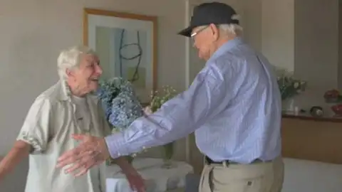 Así se reencontraron Thomas y Morris Así se reencontraron Thomas y Morris