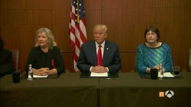Trump comparece ante la prensa acompañado de cuatro mujeres que acusaron a Bill Clinton de acoso sexual