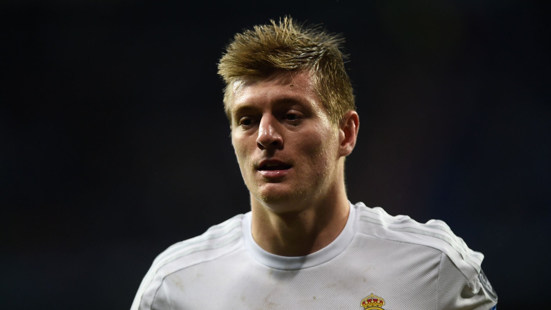 Toni Kroos en un partido con el Real Madrid