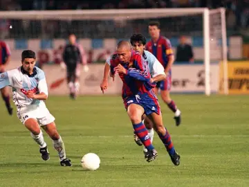 Ronaldo, durante la jugada de su famoso gol al Compostela Ronaldo, durante la jugada de su famoso gol al Compostela