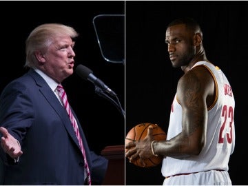 Donald Trump y Lebron James, enfrentados