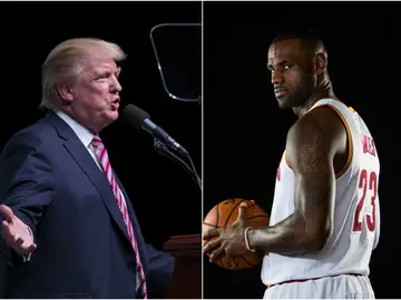 Donald Trump y Lebron James, enfrentados Donald Trump y Lebron James, enfrentados