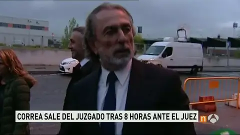Correa a su salida del juzgado Correa a su salida del juzgado