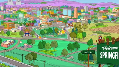 Muévete por Springfield, la ciudad de 'Los Simpson', con este mapa interactivo