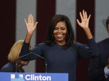 Michelle Obama, durante su discurso