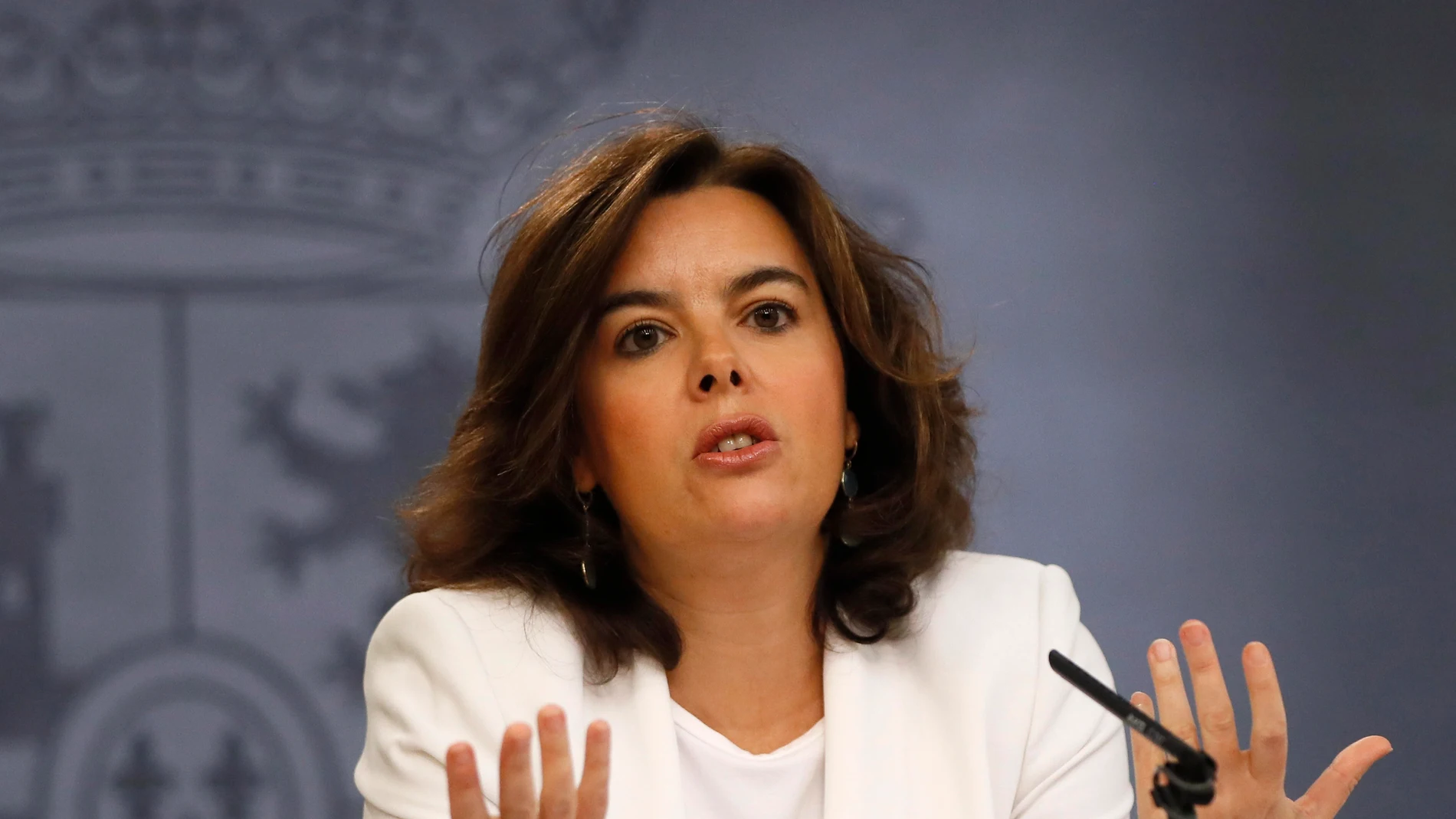 Soraya Sáenz de Santamaría, tras el Consejo de Ministros Soraya Sáenz de Santamaría, tras el Consejo de Ministros